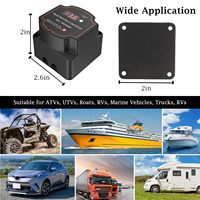Isolateur de batterie 12V double 140Amp Modes automatiques Affichage de la tension du relais intelligent véniel pour camping-car, yacht, bateaux, camping-cars ATV UTV Vans