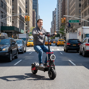 Envío Gratis UE/EE. UU. Scooter Eléctrico de Doble Motor 60V, Batería de Litio 40Ah, 120km de Autonomía, NFC, APP, Plegable, Impermeable, S5-11 - Product Image 1