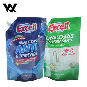 Bolsa Reutilizable Personalizada de Nailon de 500 ml, 1 L, 2 L para Líquidos, Detergente para Ropa, Recarga de Detergente, Bolsa con Boquilla y Asa - Product Image 1