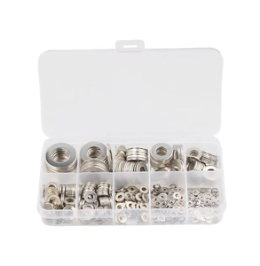 <span class=keywords><strong>Rondelle</strong></span> plate en acier inoxydable de grande taille, joint en laiton et en bronze, joint en <span class=keywords><strong>caoutchouc</strong></span> EPDM collé, rondelles DIN9021/ DIN125 ZP - Product Image 5
