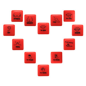 Fábrica personalizada diversión erótica sexo <span class=keywords><strong>dados</strong></span> rojo acrílico 18mm patrón de impresión juego fecha noche <span class=keywords><strong>dados</strong></span> - Product Image 1