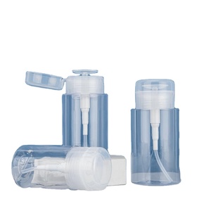 ขวดปั๊มพลาสติกใสแบบกดทนทานขวดสเปรย์ขวดเครื่องดื่มแอลกอฮอล์ขวด PET เครื่องจ่ายน้ำยาล้างเล็บพลาสติก - Product Image 1