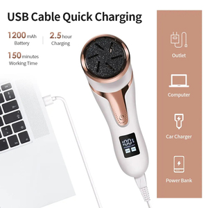 Râpe Électrique Rechargeable pour Pieds, Étanche IPX7, 2 Vitesses, Éliminateur de Callosités et Peaux Mortes - Product Image 2