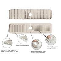 Tapis de protection en silicone pour robinet d'évier, idéal pour sécher et égoutter les ustensiles de cuisine, protection anti-éclaboussures pour robinet d'évier de cuisine et salle de bain