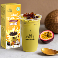 Noix de coco au fruit de la passion de qualité supérieure avec Konjac Crusyal Boba Kit de thé à bulles instantané avec poudre de thé au lait pour la relaxation quotidienne