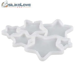 MUYULINS Factory 6-Cavity Star-Shaped Maker LFGB Platinum BPA-Free Silicone <b>Cookie</b> DIY Cake Decorating <b>Mold</b> - Product Image 4