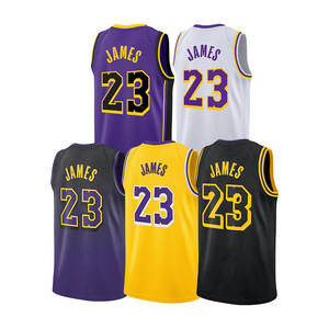 Pakaian Pria Berkualitas Tinggi Los Angeles # 23 # 6 Jersey Basket James Bordir Jahitan Seragam untuk Jersey Kustom Dengan Logo - Product Image 1