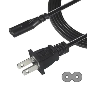 Us Flat Extension Cord Power Cable Ac Iec Connector Socket Angled Nema 2pin 18awg Pin 16awg Cords 2 Prong Right Angle Plug