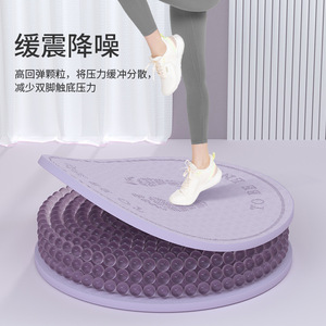 Indoor running mat, cordless jump <b>rope</b> mat, thickened soundproof and shock-absorbing mat, professional home fitness mat, - Product Image 2