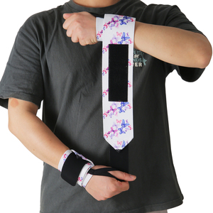 Wholesale Custom Logo Heavy Duty Breathable Workout Crossfit Gym Wrist Straps Weightlifting with Thumb Loops - Product Image 4