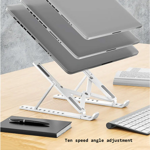 Vente en gros OEM Creative <span class=keywords><strong>Portable</strong></span> Pliable Tablette Support pour <span class=keywords><strong>ordinateur</strong></span> <span class=keywords><strong>portable</strong></span> Base dix fois surélevée et abaissée Dissipation de la chaleur Support pour <span class=keywords><strong>ordinateur</strong></span> - Product Image 3