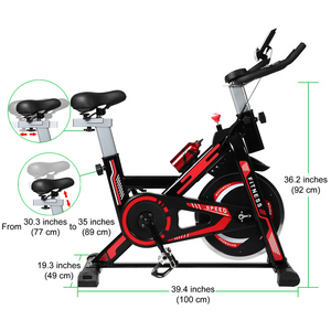 Vélo d'exercice professionnel pour la maison, équipement de fitness familial, vélo de spinning avec roue d'inertie de 6 kg - Product Image 1