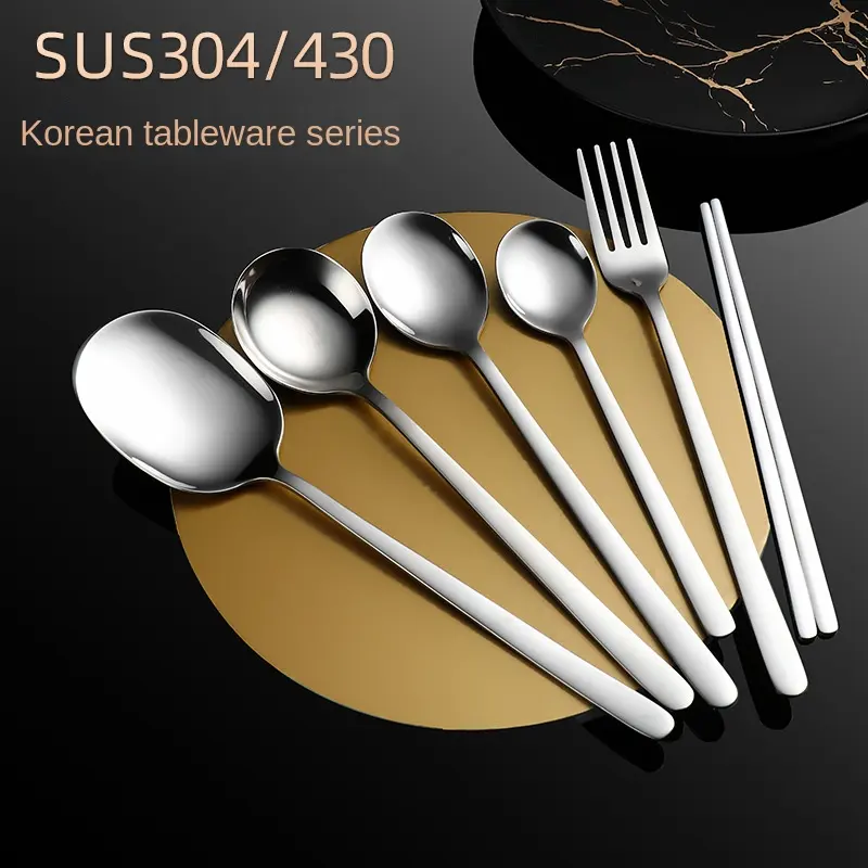 Chopsticks Gold Cutlery Set Stainless Steel Knife Fork Spoon Metal Silver Flatware Wedding Gold Flatware