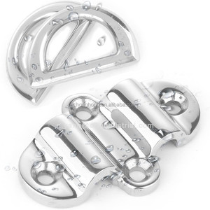 Anneau de fixation pour bateaux, yachts, camions et remorques en acier inoxydable 316, anneau double D marin, plaque de fixation pliable - Product Image 5