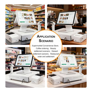 Terminal POS Android Layar Sentuh Ganda 15,6 Inci Grosir, PC All-in-One Modern untuk Restoran, Mesin POS dengan Logo Kustom - Product Image 3