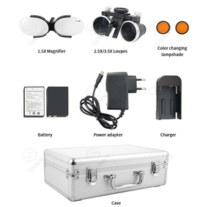 Loupes Dentaires LED Phare Binoculaire Loupes 2.5X/3.5X Bandeau Ajustable Dentiste Chirurgie Lampe Frontale Chirurgie Dentisterie Loupe - Product Image 6