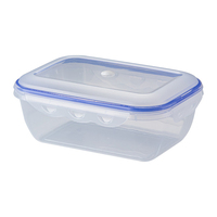 Boîtes à Bento à déjeuner réutilisables, boîtes à Bento de cuisine réfrigérateur en plastique vide hermétiques conteneurs de stockage des aliments avec couvercle de verrouillage et pompe