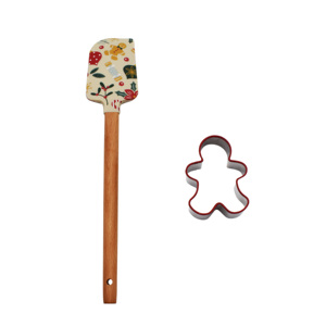 Ensemble d'ustensiles de pâtisserie de <span class=keywords><strong>Noël</strong></span> de haute qualité, 2 pièces, spatule en silicone imprimée et <span class=keywords><strong>emporte</strong></span>-<span class=keywords><strong>pièce</strong></span> pour la fabrication de biscuits - Product Image 6