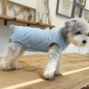 Dog Anti Harassment Clothing Blue Breathable All Seasons Pet Clothes - Product Image 1