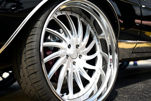 Jantes RCSR personnalisées en aluminium forgé à profil profond de 22, 24, 26 pouces, à <span class=keywords><strong>grand</strong></span> rebord, chromées, argentées, dorées, brossées pour Chevy Oldsmobile - Product Image 6