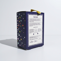 Boîte d'emballage personnalisée de luxe avec logo en feuille d'or pour éponge de maquillage, boîte cadeau cosmétique haut de gamme en papier pour éponge de beauté et support