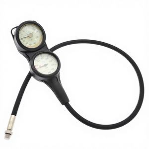 Manómetro Doble de Presión Residual de Aire para Buceo, Sumergible, Fabricado en Italia, ABS, Profundidad de Buceo, Modelo GG-995 - Product Image 1