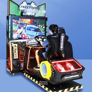 Crazy Racing Grande Machine d'Arcade à Monnayeur, Jeu de Course Automobile avec Animation et Simulation de Divertissement en Anglais, Fonctionnant sur Capteur de Mouvement, Garantie 1 An - Product Image 3