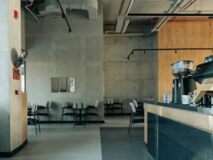 การออกแบบตกแต่งภายในร้านกาแฟสมัยใหม่ เคาน์เตอร์บาร์คาเฟ่แบบกำหนดเอง เฟอร์นิเจอร์ร้านอาหาร การตกแต่งร้านค้าเชิงพาณิชย์ - Product Image 3
