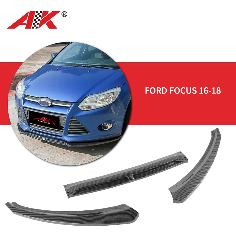 2015 2016 2017 2018 car ford focus 3 mk3 spare parts accessories for front bumper lip body kit diffuser spoiler bodykit