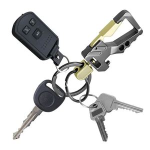 Creative Multifunctional Heavy Duty <b>Key</b> <b>Chain</b> for Car <b>Key</b> Bottle Opener Carabiner Keychain With Double <b>Key</b> Rings - Product Image 6