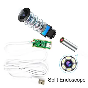 USB tıbbi endoskop ayarlanabilir odak uzaklığı modülü 3.9mm küçük makro 1080P kamera tüp tıbbi endoskop UVC OTG