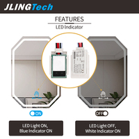 Interrupteur à capteur de mouvement IR personnalisable DC12V 5A, commande mains libres par geste, variateur pour miroir LED