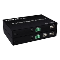 200M 4K 30Hz HDMI USB KVM IP Extender Émetteur Récepteur sur RJ45 Cat5e/6 Câble