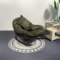Fauteuil à bascule Cuddle Nest surdimensionné, rembourré en peluche, pivotant, avec coussins décoratifs pour salon, chambre à coucher, détente