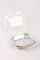 Plaque de cuisson carrée en aluminium pour friteuse à air, résistante aux hautes températures, jetable, pour cuisson sans huile