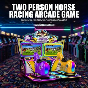 Máquina de Juego de Simulación de Carreras de Caballos Operada con Monedas, Hardware Acrílico, 450W, 2 Jugadores, Equipo para Parque de Diversiones - Product Image 4