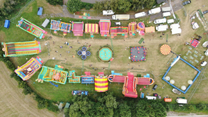 Đáng kinh ngạc Bouncer nhà lớn nhảy vui vẻ công viên trẻ em Trọng lượng nhẹ Inflatable sân chơi phụ kiện bán vui chơi giải trí trẻ em của công viên - Product Image 3