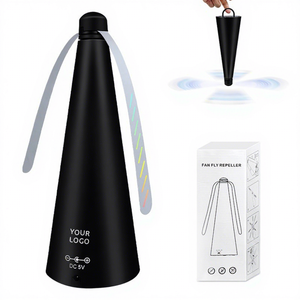 0728 Fly Fans for <b>Tables</b> Indoor Outdoor Battery Powered Keep Flies Away with Holographic Blades Home Party Outside Picnic - Product Image 3