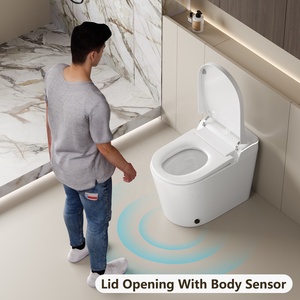 Inodoro Inteligente de Una Pieza con Sensor Automático, Bidé Inteligente de Cerámica para Baño, Inodoro Inteligente Automático 9013 con Sensor Electrónico - Product Image 6