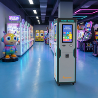 Kiosque de comptage de billets populaire, terminal de dépôt, machine en libre-service pour centre de jeux d'arcade/aire de jeux intérieure