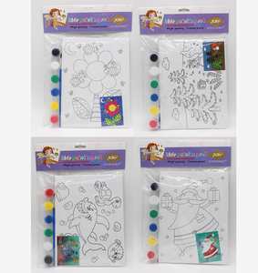 Bộ Tranh Vải Bố Cho Trẻ Em Sản Phẩm Mới Hàng Nhà Máy Bộ Tranh Vẽ Để Bàn Cỡ Nhỏ Bộ Tranh Vẽ Bằng Sơn - Product Image 1