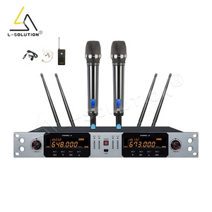 Micro không dây chuyên nghiệp K2100 cho sự kiện sân khấu, tần số UHF 1000m, vỏ kim loại, âm thanh chất lượng cao - Product Image 4