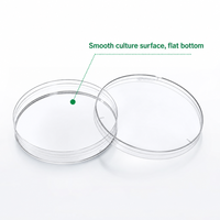 Disposable Sterile Bacterial Petri Dish 35/60/70/90/100/150mm PS Plastic DNase RNase Free for Microbiology Lab Cell Culture Dish