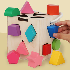 Scatola Intelligente a Trenta Tre Fori, Giocattolo per Bambini, Scatola per Abbinamento Forme in Lana, Blocchi Educativi per Asilo, Strumento Didattico - Product Image 2