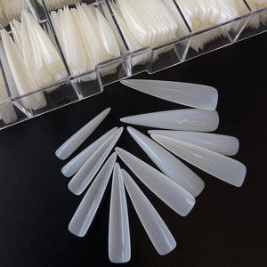 TSZS 360 pièces/boîte – Capsules d'<span class=keywords><strong>ongles</strong></span> naturels Stiletto XXL à couverture complète, pointues, pour extension d'<span class=keywords><strong>ongles</strong></span> en salon - Product Image 4