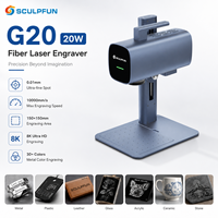 Machine de marquage laser à fibre SCULPFUN G20 20W 1064nm, graveur haute vitesse pour métal, bijoux, acier inoxydable