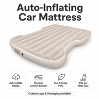 Matelas pneumatique pliable et imperméable pour voiture Tesla Model Y, matelas de couchage en PVC floqué à gonflage automatique, pompe électrique pour SUV