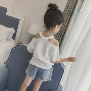 เสื้อยืดผู้หญิงดีไซน์ใหม่ สไตล์อเมริกัน แบบไม่มีสายคล้องไหล่ ผลิตในอิตาลี ทำจากผ้าฝ้าย - Product Image 4