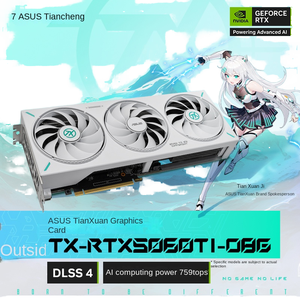 ใหม่สำหรับการ์ดจอ TUF RTX 5060 Ti Game 8G/16GB พัดลมระบายความร้อน รองรับจอแสดงผล 2K 1 การ์ดจอ TUF RTX 5060 Ti น้ำหนักเบา 0.5 กก. รองรับวีดีโอ 2K - Product Image 2