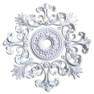 Médaillon de <span class=keywords><strong>plafond</strong></span> en PU de style européen, décoration intérieure ronde <span class=keywords><strong>pour</strong></span> la maison avec décoration architecturale <span class=keywords><strong>pour</strong></span> médaillon de ventilateur - Product Image 2